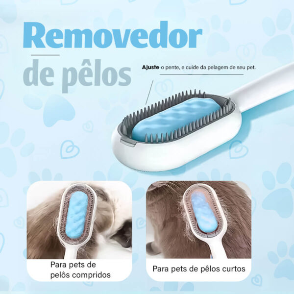 Escova Pet Tira Pelos 2 Em 1 Cães E Gatos - Image 6